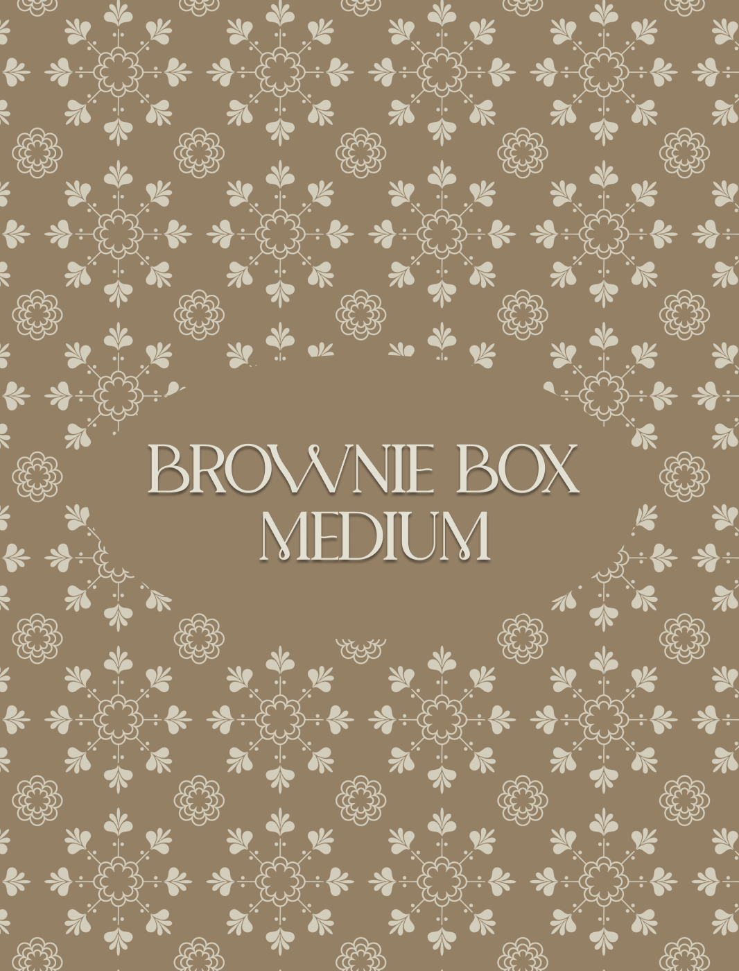 Brownies box medium